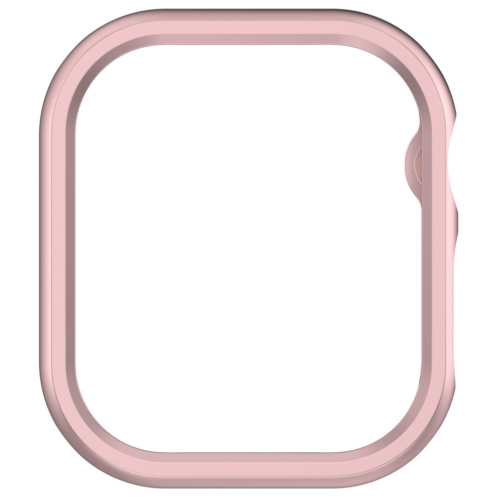 Half plastové nasazovací pouzdro na Apple Watch 11/10 46mm - růžovozlaté