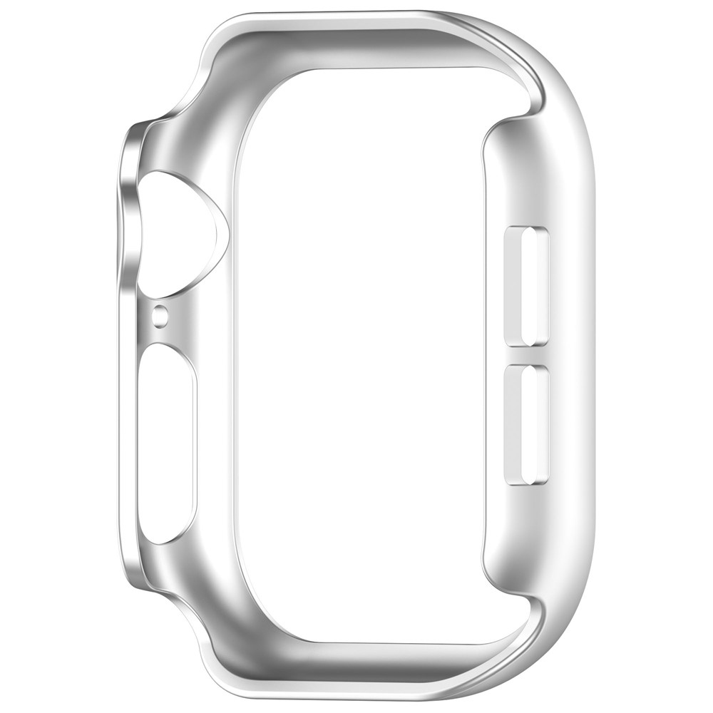 Half plastové nasazovací pouzdro na Apple Watch 11/10 46mm - stříbrné