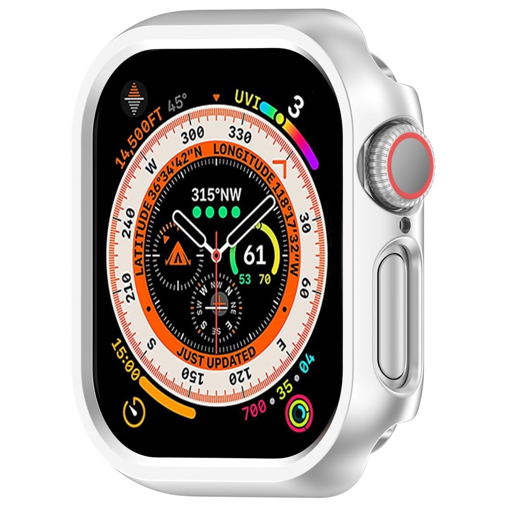 Half plastové nasazovací pouzdro na Apple Watch 11/10 46mm - stříbrné