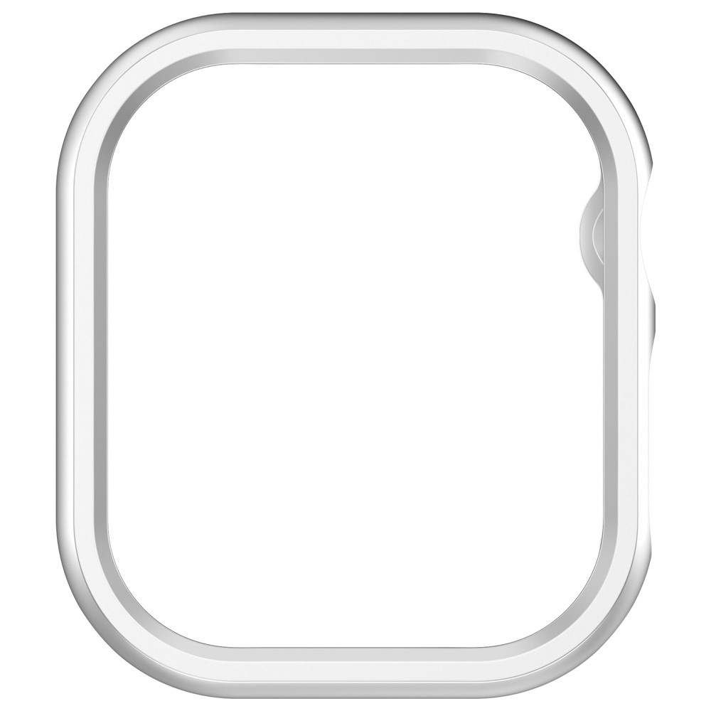 Half plastové nasazovací pouzdro na Apple Watch 11/10 46mm - stříbrné