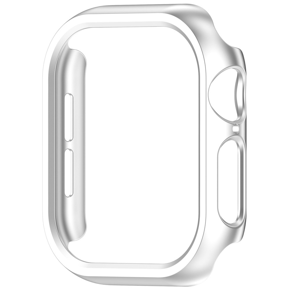 Half plastové nasazovací pouzdro na Apple Watch 11/10 46mm - stříbrné
