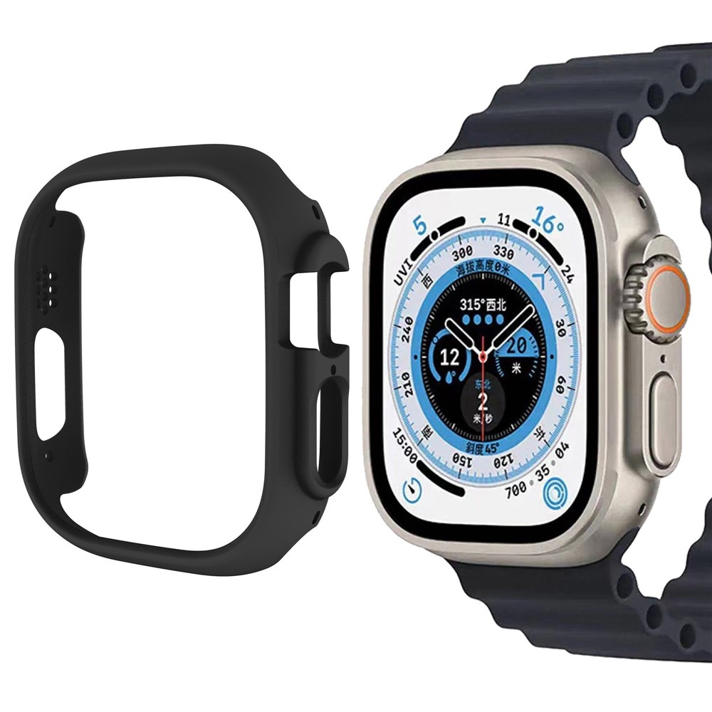 Half plastové nasazovací pouzdro na Apple Watch Ultra 4/3/2/1 49mm - černé