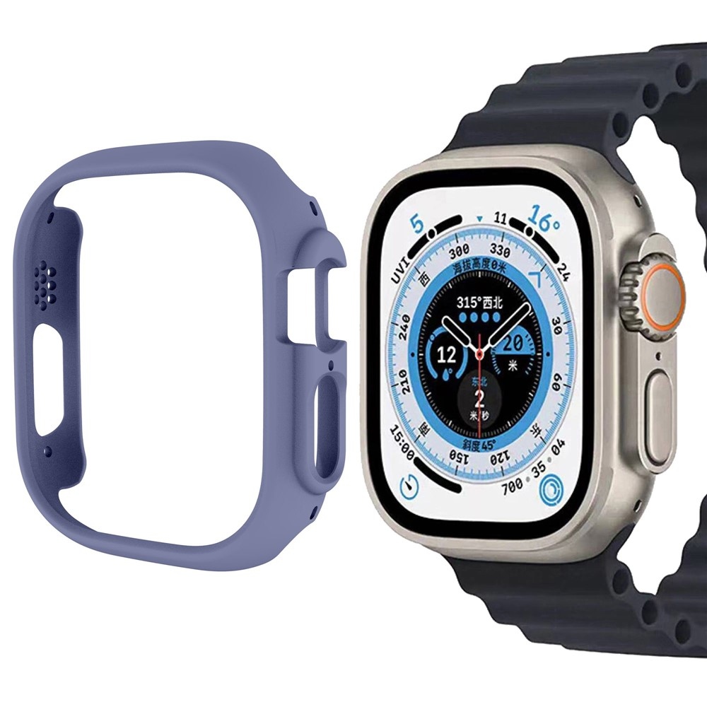Half plastové nasazovací pouzdro na Apple Watch Ultra 4/3/2/1 49mm - modré