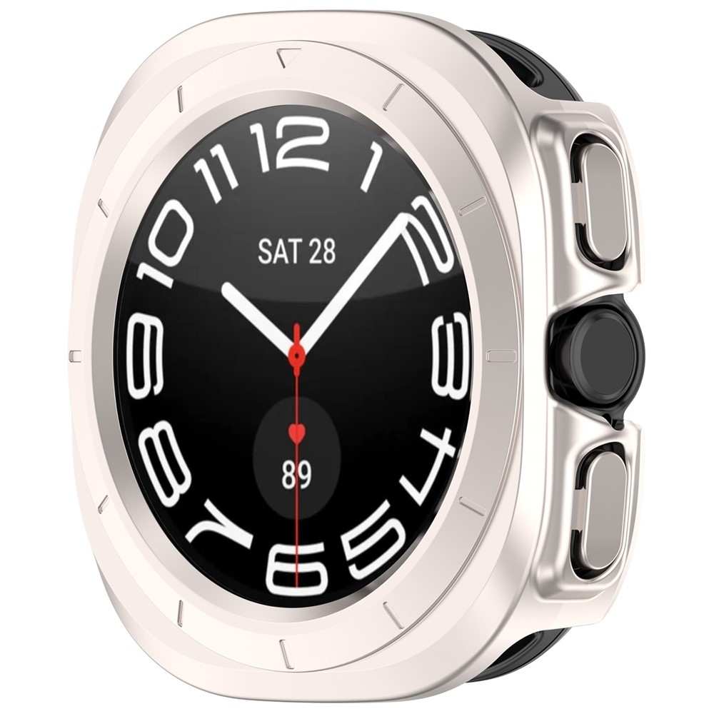 Half plastové nasazovací pouzdro na Samsung Galaxy Watch Ultra (2025) 47mm - béžové