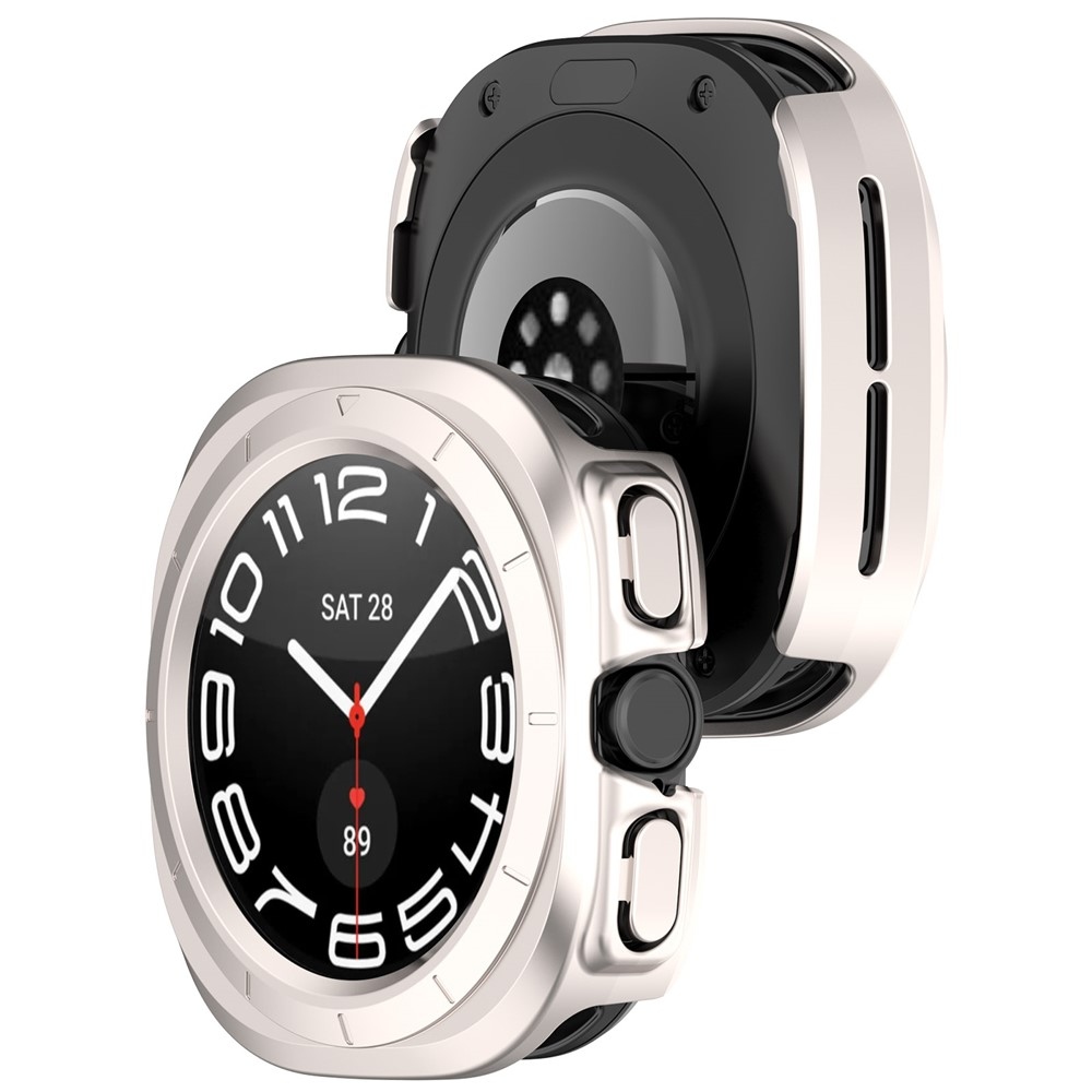 Half plastové nasazovací pouzdro na Samsung Galaxy Watch Ultra (2025) 47mm - béžové