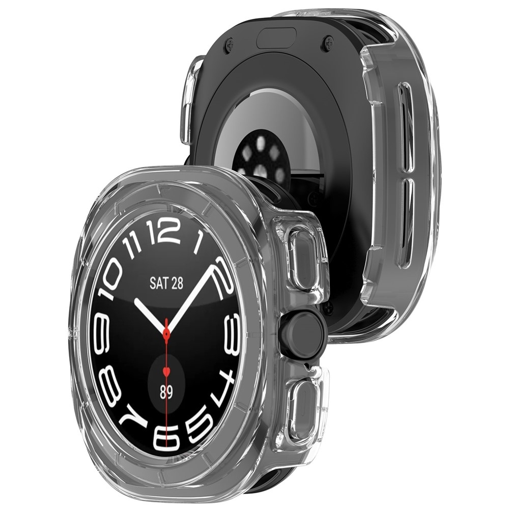 Half plastové nasazovací pouzdro na Samsung Galaxy Watch Ultra (2025) 47mm - průhledné