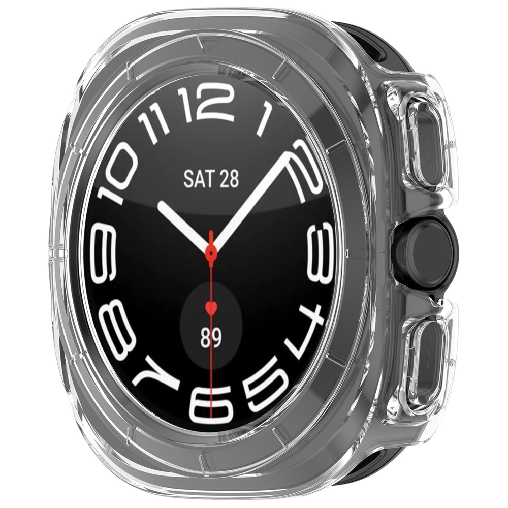 Half plastové nasazovací pouzdro na Samsung Galaxy Watch Ultra (2025) 47mm - průhledné