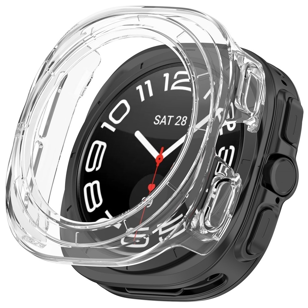 Half plastové nasazovací pouzdro na Samsung Galaxy Watch Ultra (2025) 47mm - průhledné