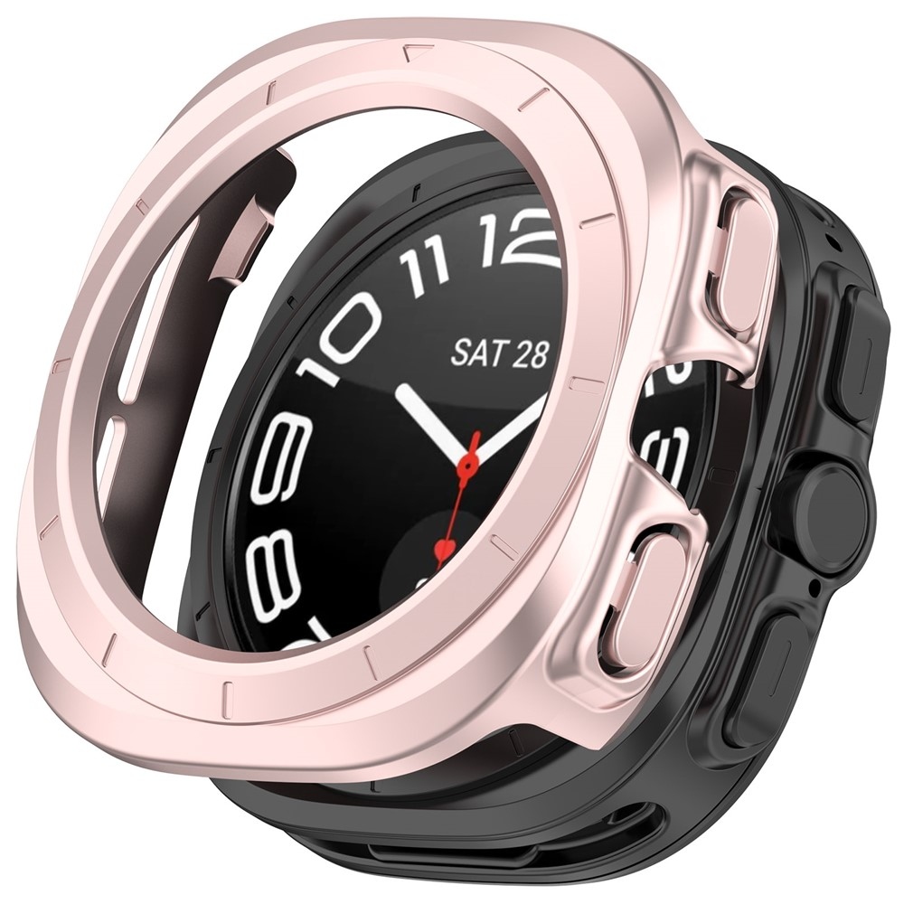 Half plastové nasazovací pouzdro na Samsung Galaxy Watch Ultra (2025) 47mm - růžové