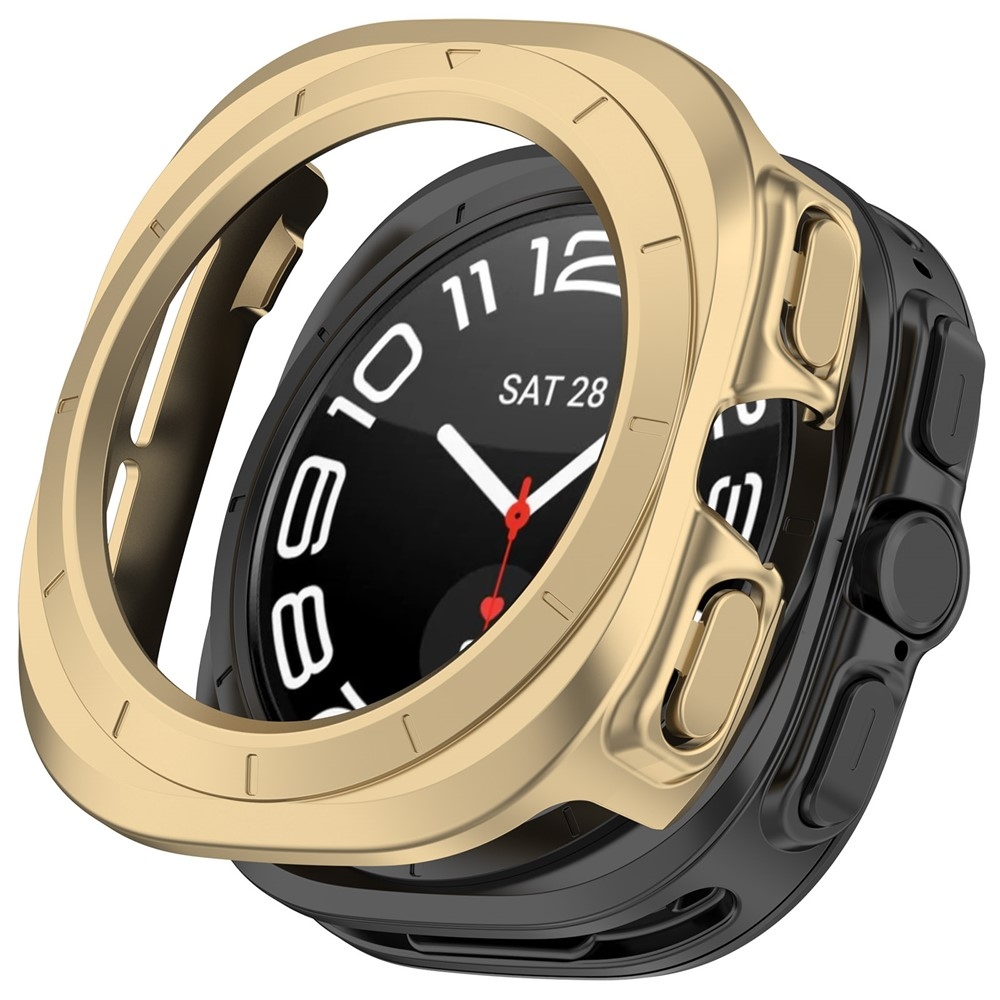 Half plastové nasazovací pouzdro na Samsung Galaxy Watch Ultra (2025) 47mm - zlaté