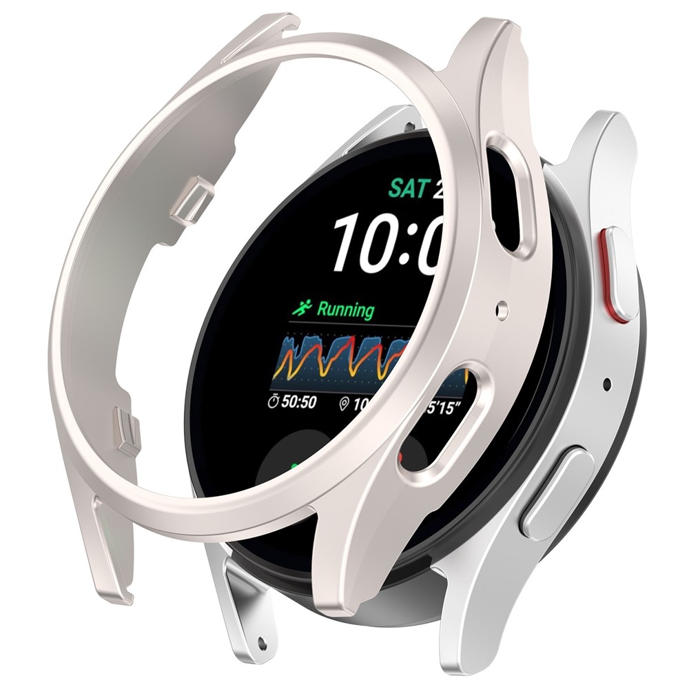 Half plastové nasazovací pouzdro na Samsung Galaxy Watch7 40mm - béžové