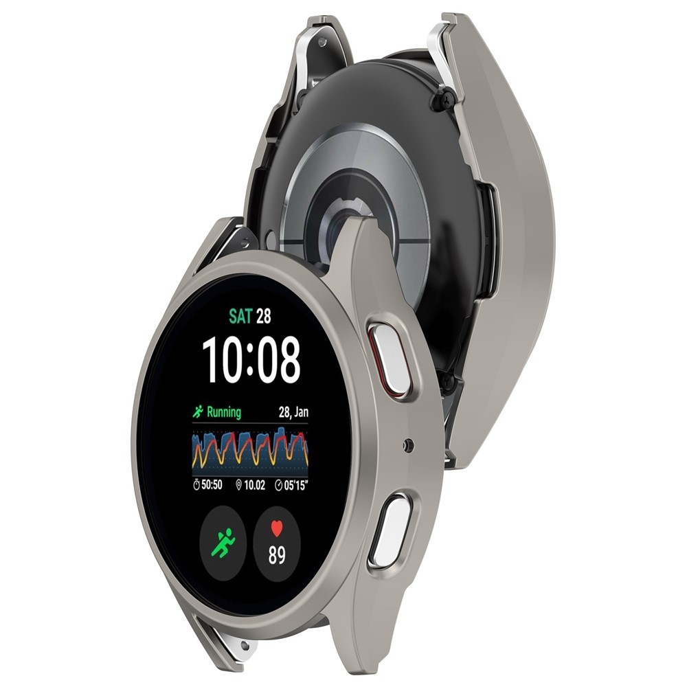 Half plastové nasazovací pouzdro na Samsung Galaxy Watch7 40mm - šedé