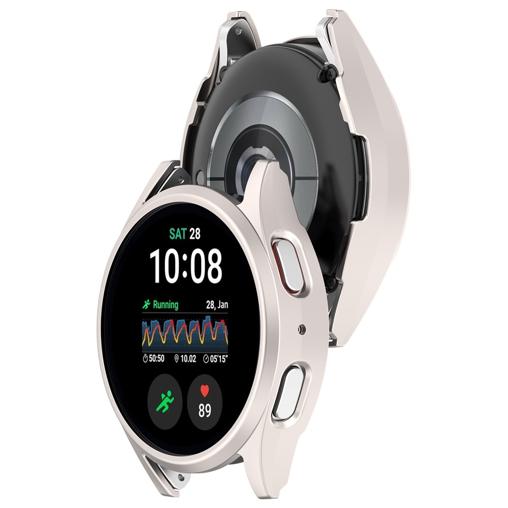 Half plastové nasazovací pouzdro na Samsung Galaxy Watch7 44mm - béžové