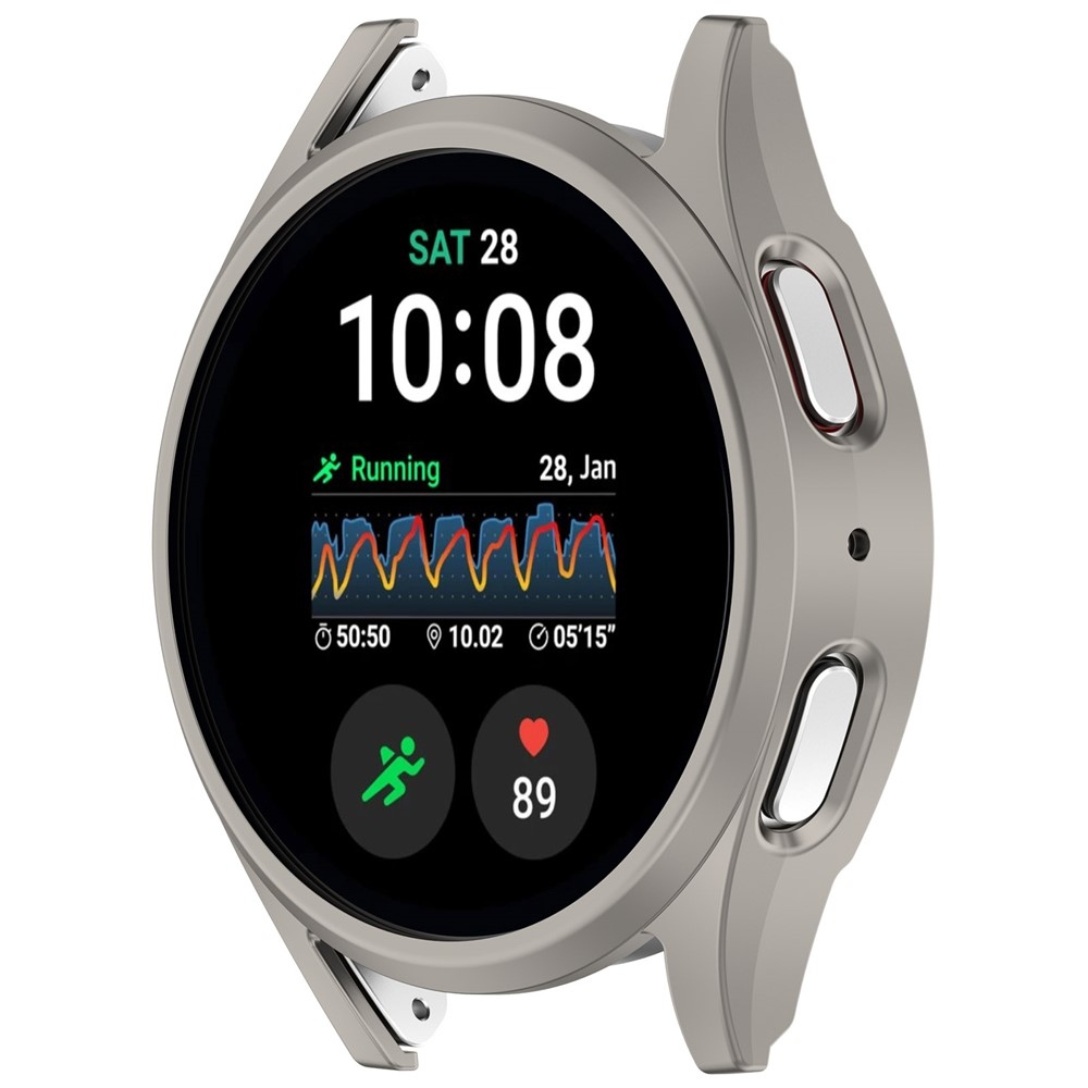 Half plastové nasazovací pouzdro na Samsung Galaxy Watch7 44mm - šedé