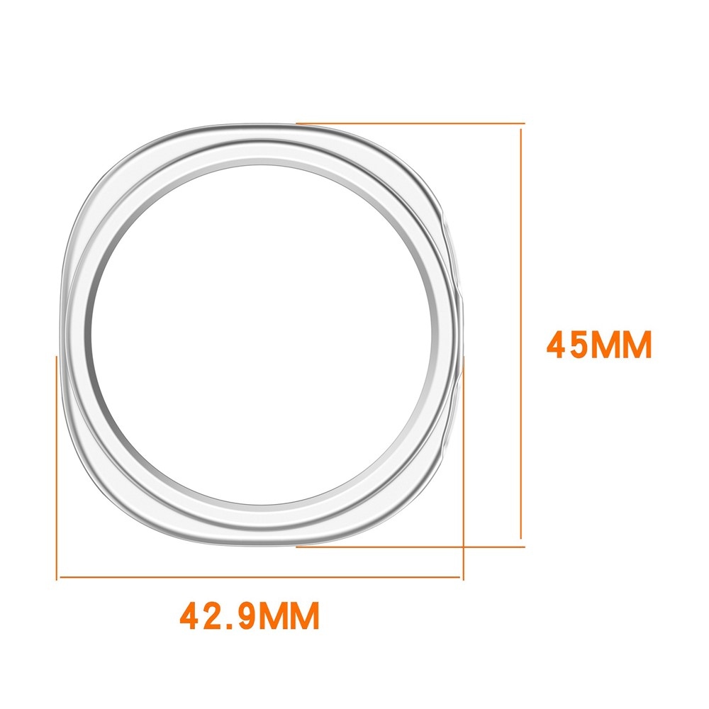 Half plastové nasazovací pouzdro na Samsung Galaxy Watch8 40mm - průhledné