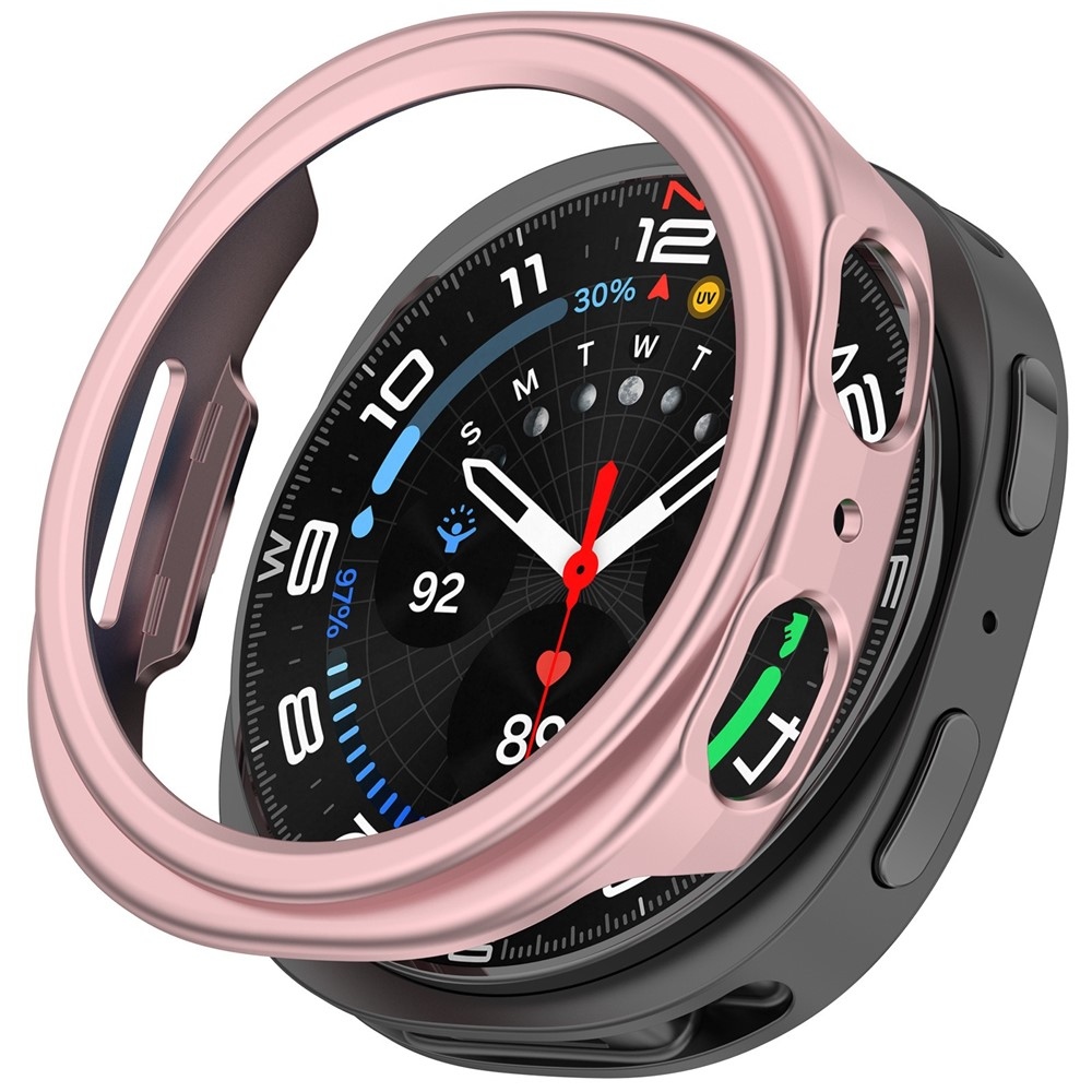 Half plastové nasazovací pouzdro na Samsung Galaxy Watch8 40mm - růžové