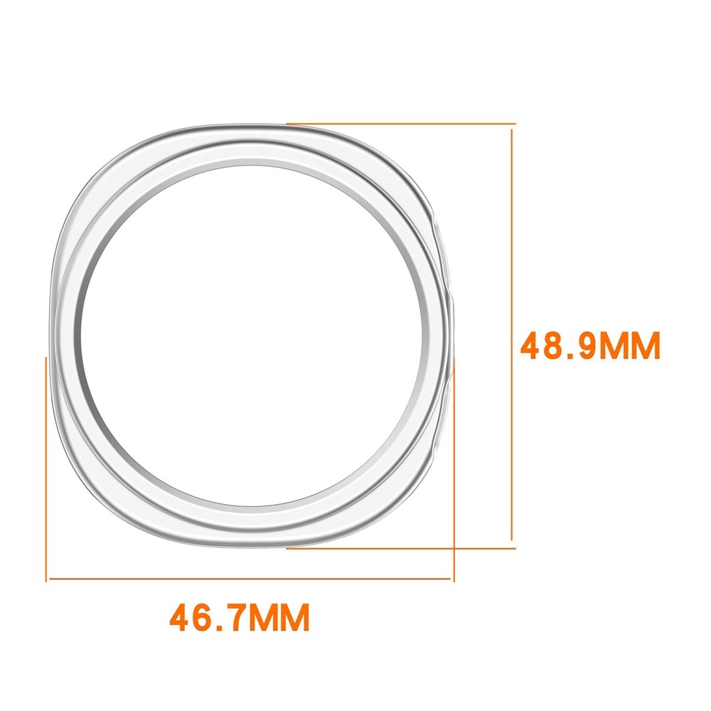 Half plastové nasazovací pouzdro na Samsung Galaxy Watch8 44mm - průhledné