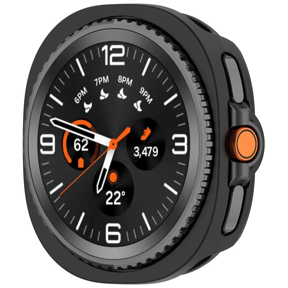 Half plastové nasazovací pouzdro na Samsung Galaxy Watch8 Classic 46mm - černé