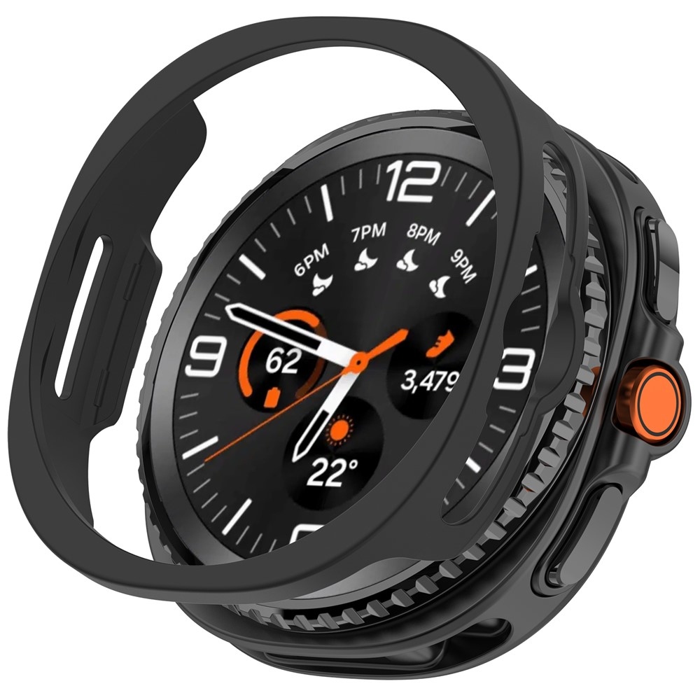 Half plastové nasazovací pouzdro na Samsung Galaxy Watch8 Classic 46mm - černé