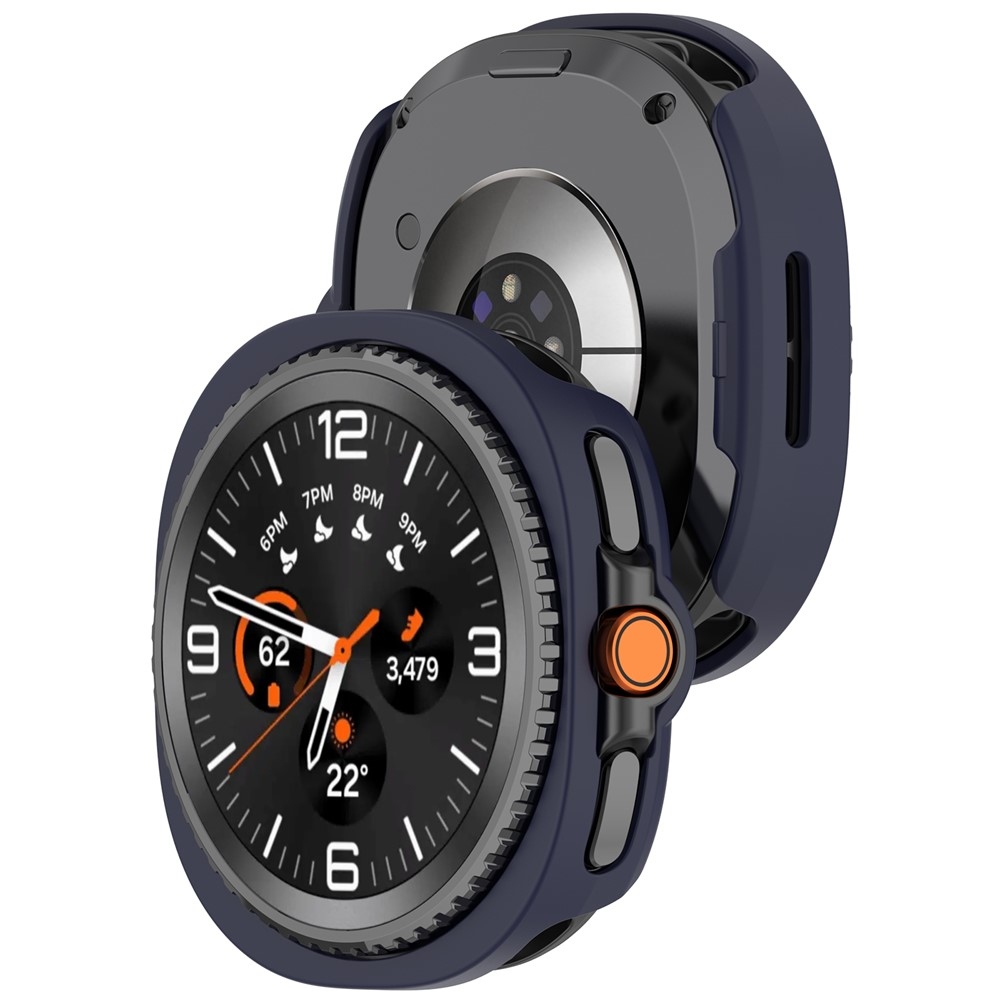 Half plastové nasazovací pouzdro na Samsung Galaxy Watch8 Classic 46mm - modré