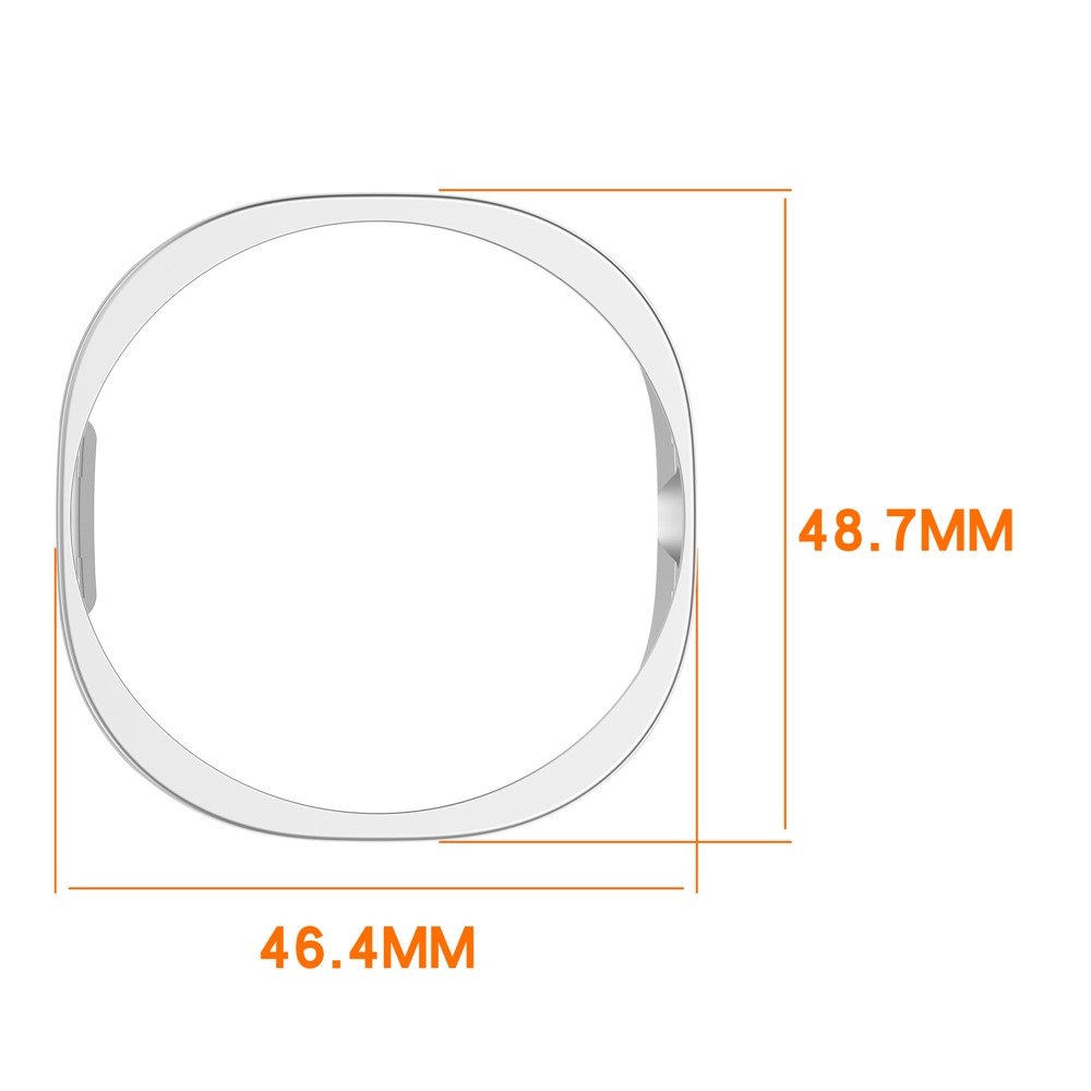 Half plastové nasazovací pouzdro na Samsung Galaxy Watch8 Classic 46mm - průhledné