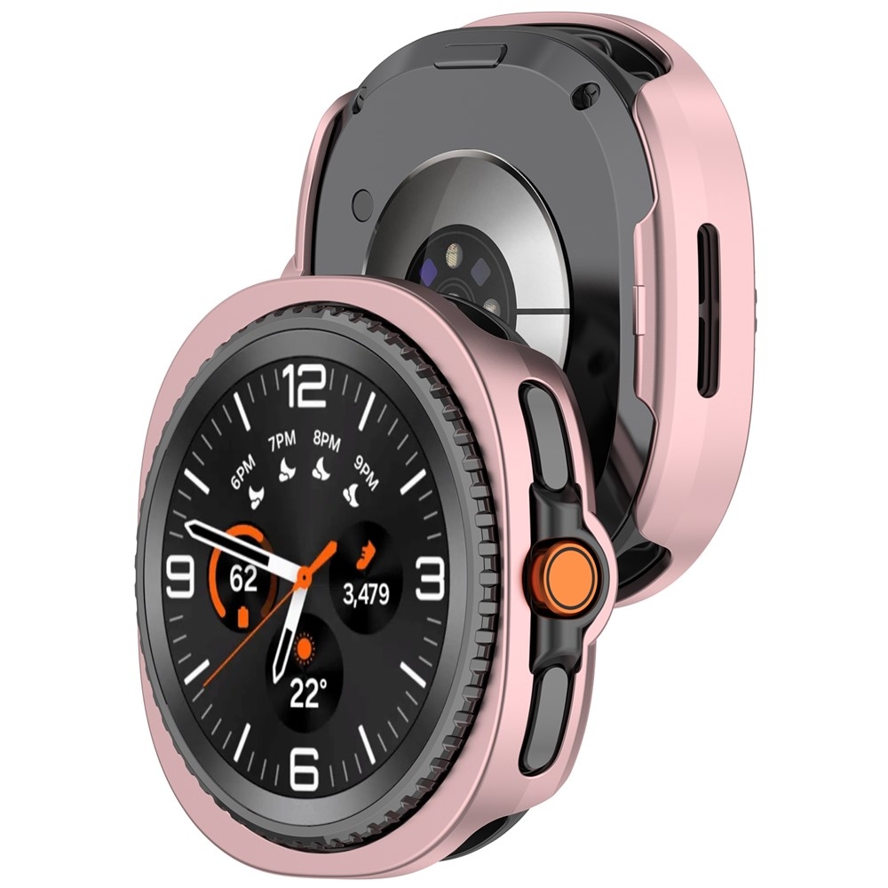 Half plastové nasazovací pouzdro na Samsung Galaxy Watch8 Classic 46mm - růžové