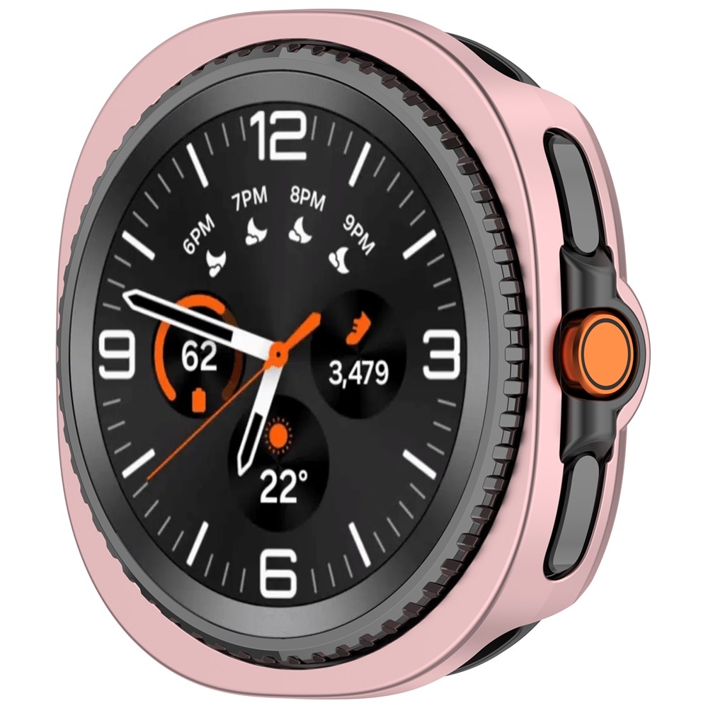Half plastové nasazovací pouzdro na Samsung Galaxy Watch8 Classic 46mm - růžové