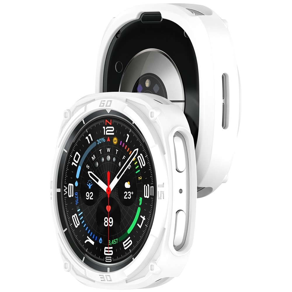 Half plastové nasazovací pouzdro na Samsung Galaxy Watch9 40mm - bílé