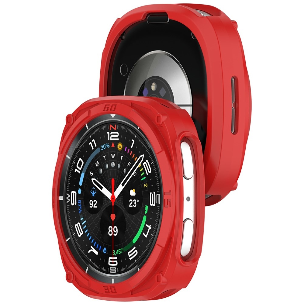Half plastové nasazovací pouzdro na Samsung Galaxy Watch9 40mm - červené