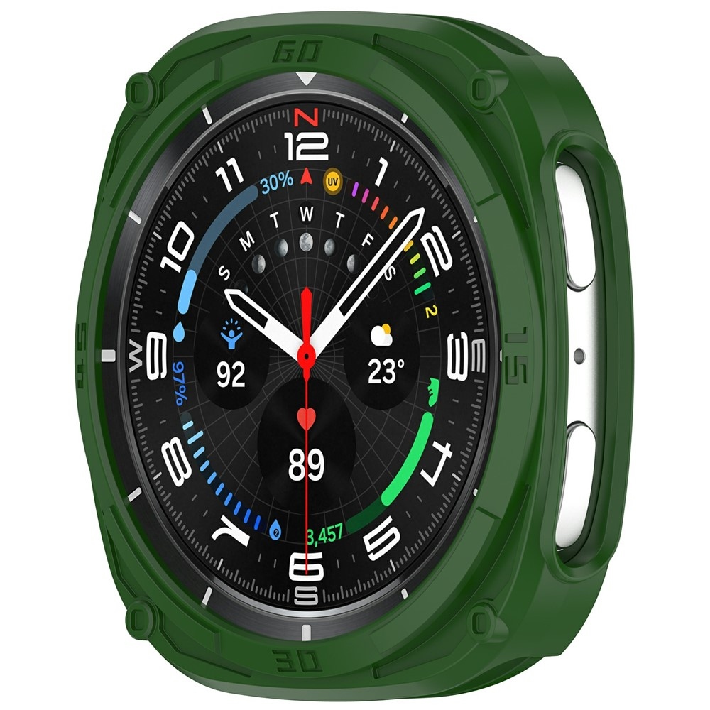 Half plastové nasazovací pouzdro na Samsung Galaxy Watch9 40mm - zelené