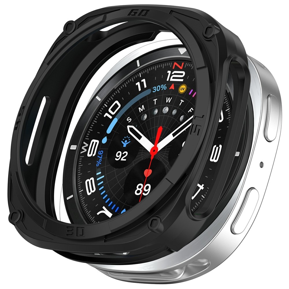 Half plastové nasazovací pouzdro na Samsung Galaxy Watch9 44mm - černé