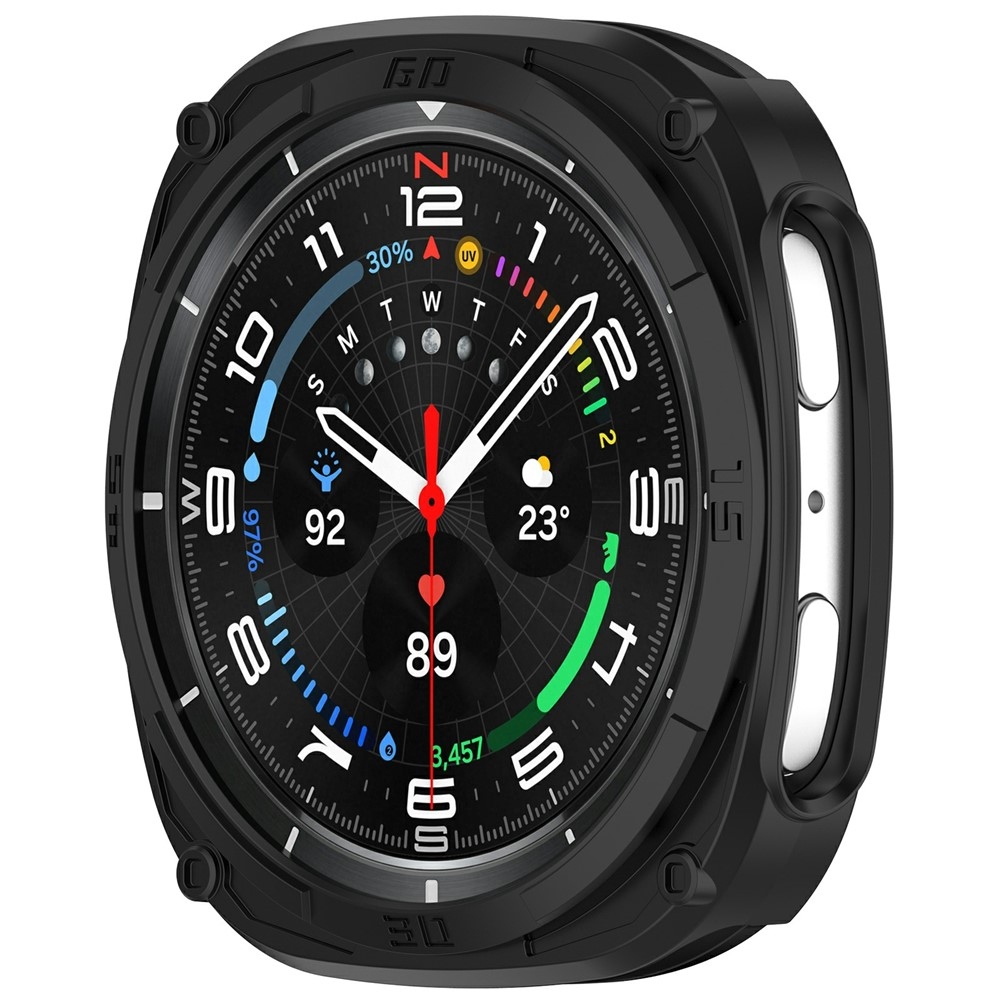 Half plastové nasazovací pouzdro na Samsung Galaxy Watch9 44mm - černé