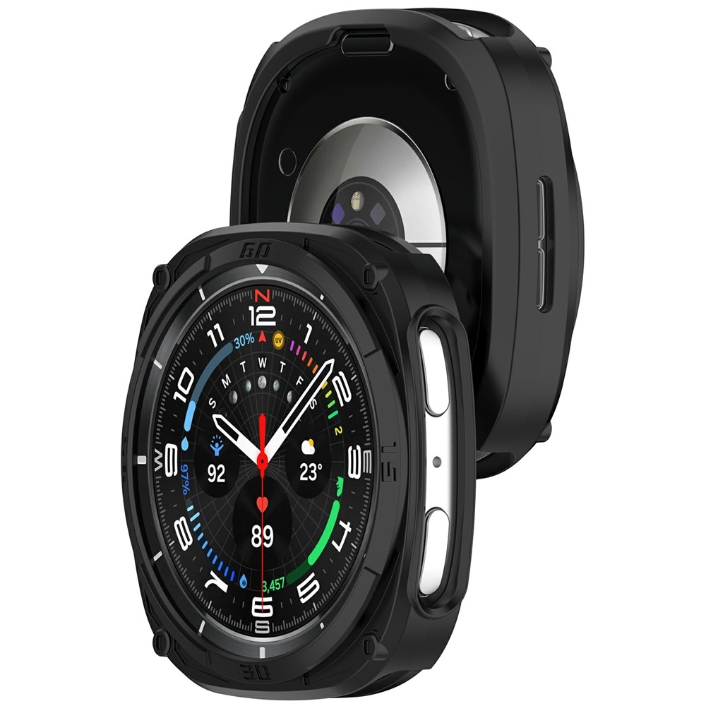 Half plastové nasazovací pouzdro na Samsung Galaxy Watch9 44mm - černé