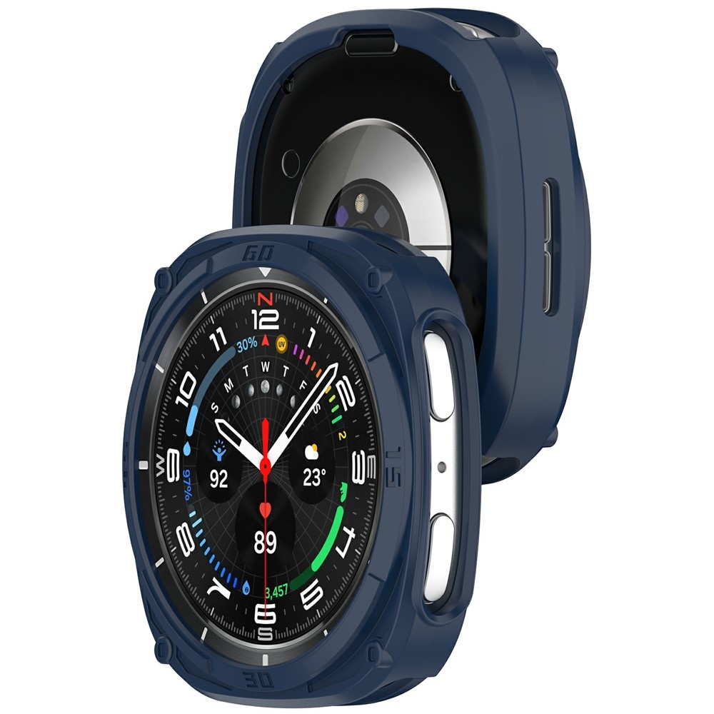 Half plastové nasazovací pouzdro na Samsung Galaxy Watch9 44mm - modré