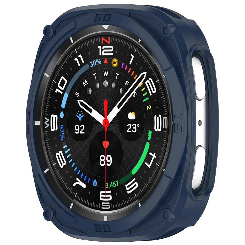 Half plastové nasazovací pouzdro na Samsung Galaxy Watch9 44mm - modré