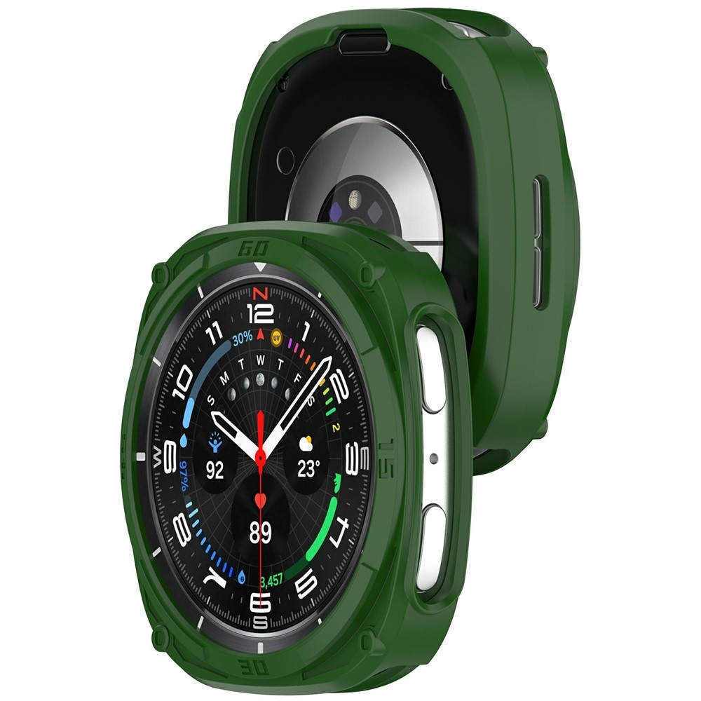 Half plastové nasazovací pouzdro na Samsung Galaxy Watch9 44mm - zelené
