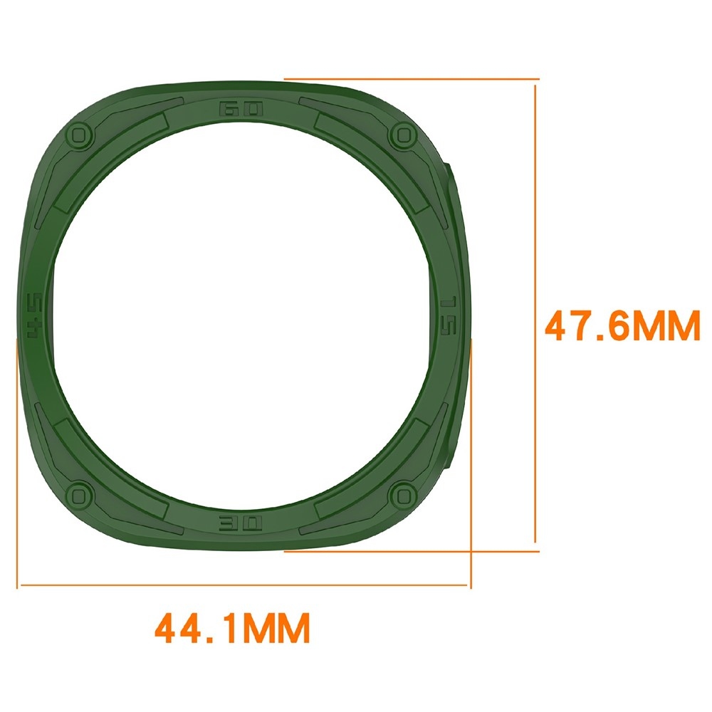 Half plastové nasazovací pouzdro na Samsung Galaxy Watch9 44mm - zelené