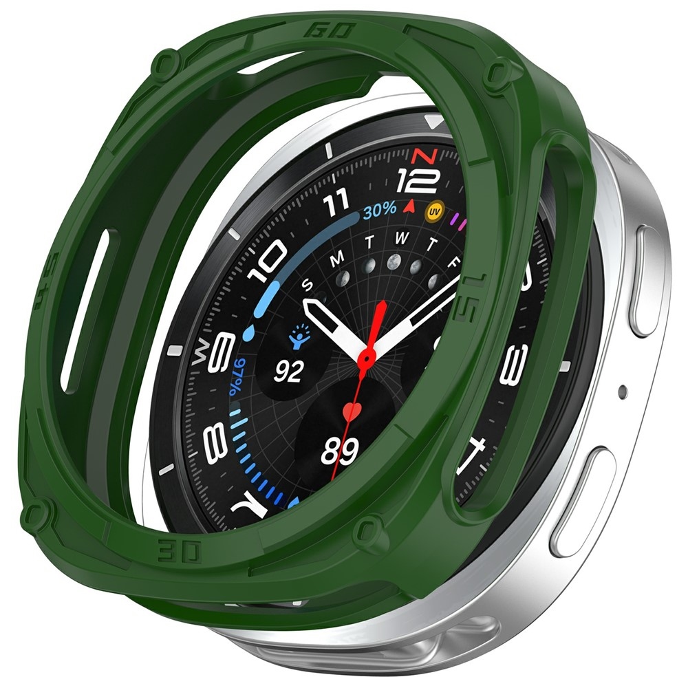 Half plastové nasazovací pouzdro na Samsung Galaxy Watch9 44mm - zelené