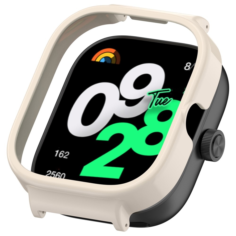 Half plastové nasazovací pouzdro na Xiaomi Redmi Watch 5 - bílé