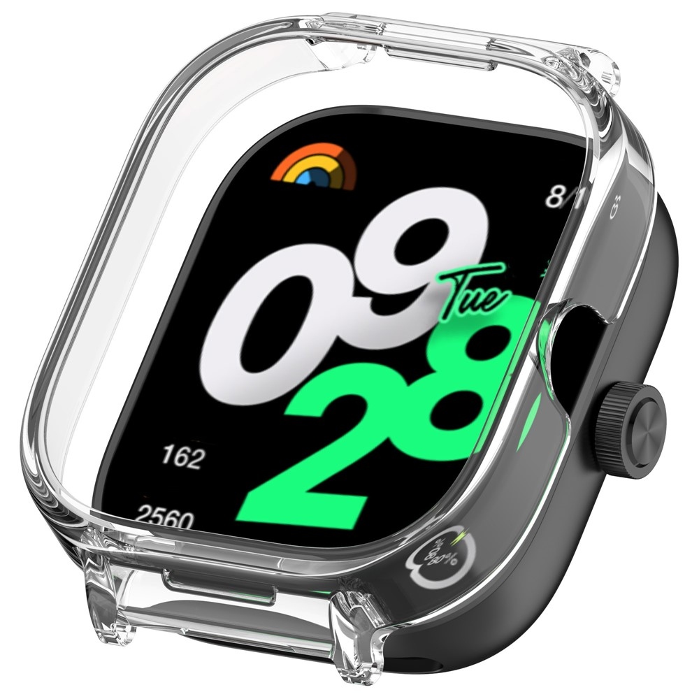 Half plastové nasazovací pouzdro na Xiaomi Redmi Watch 5 - průhledné