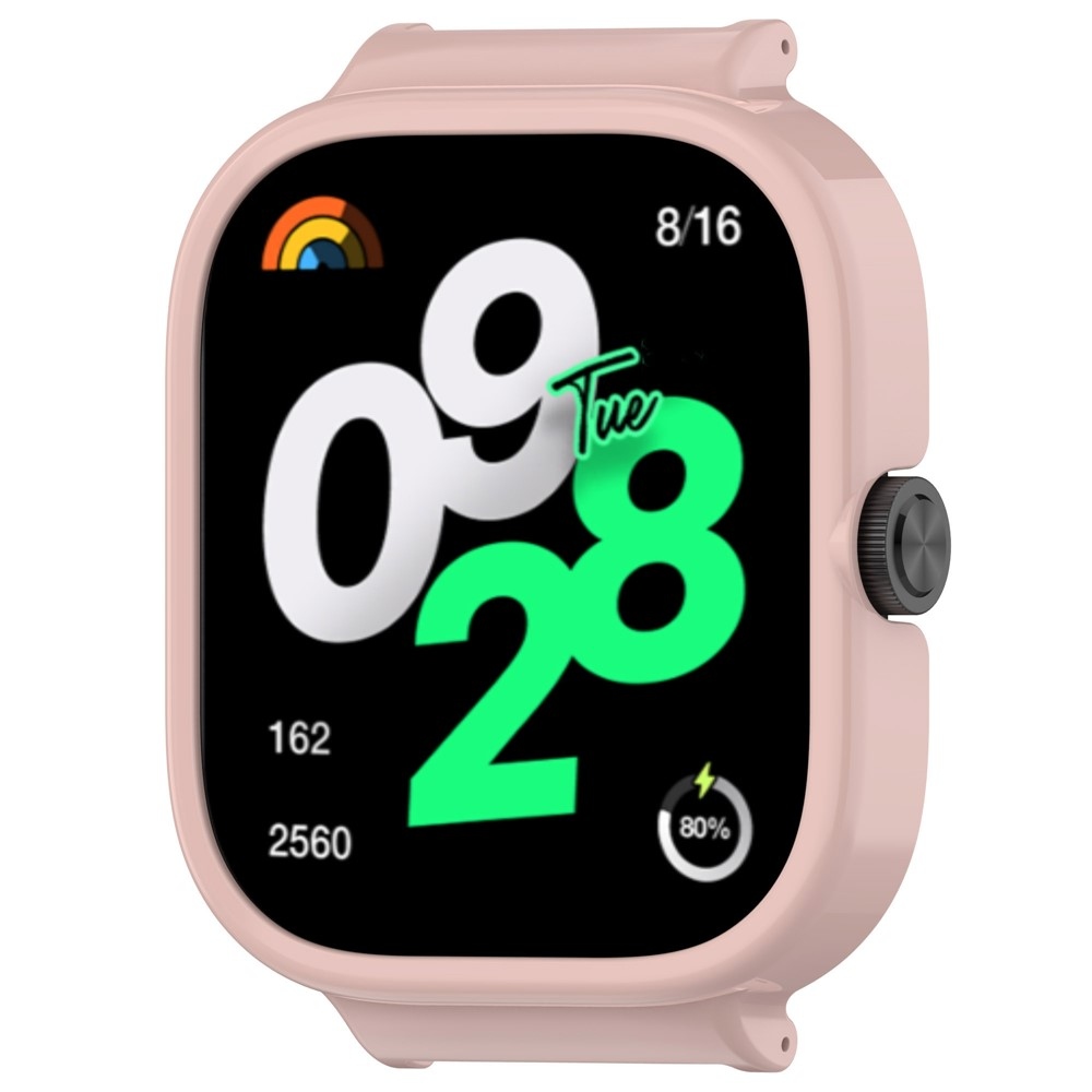 Half plastové nasazovací pouzdro na Xiaomi Redmi Watch 5 - růžové