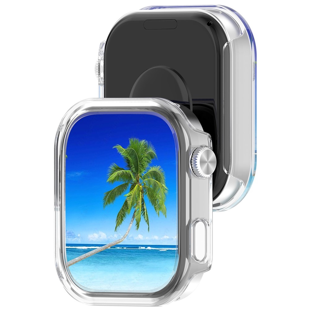 Half plastové nasazovací pouzdro na Xiaomi Redmi Watch 6 - průhledné