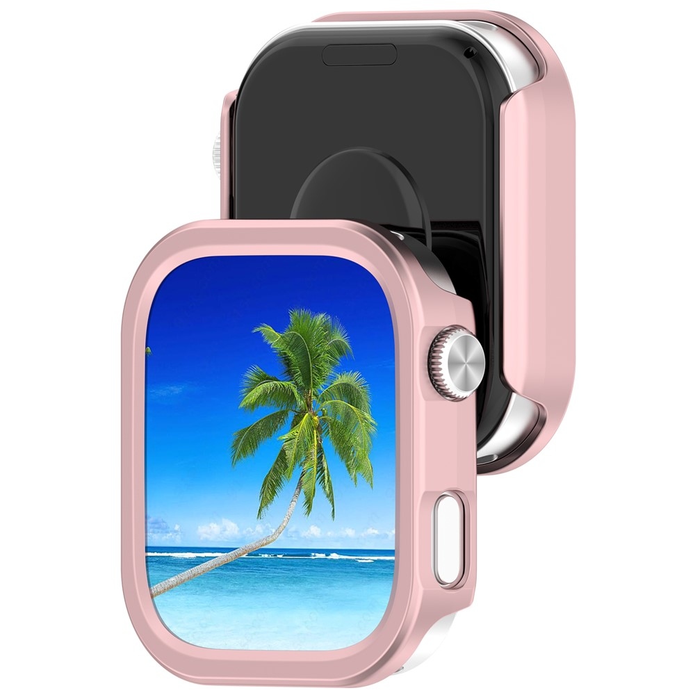 Half plastové nasazovací pouzdro na Xiaomi Redmi Watch 6 - růžové