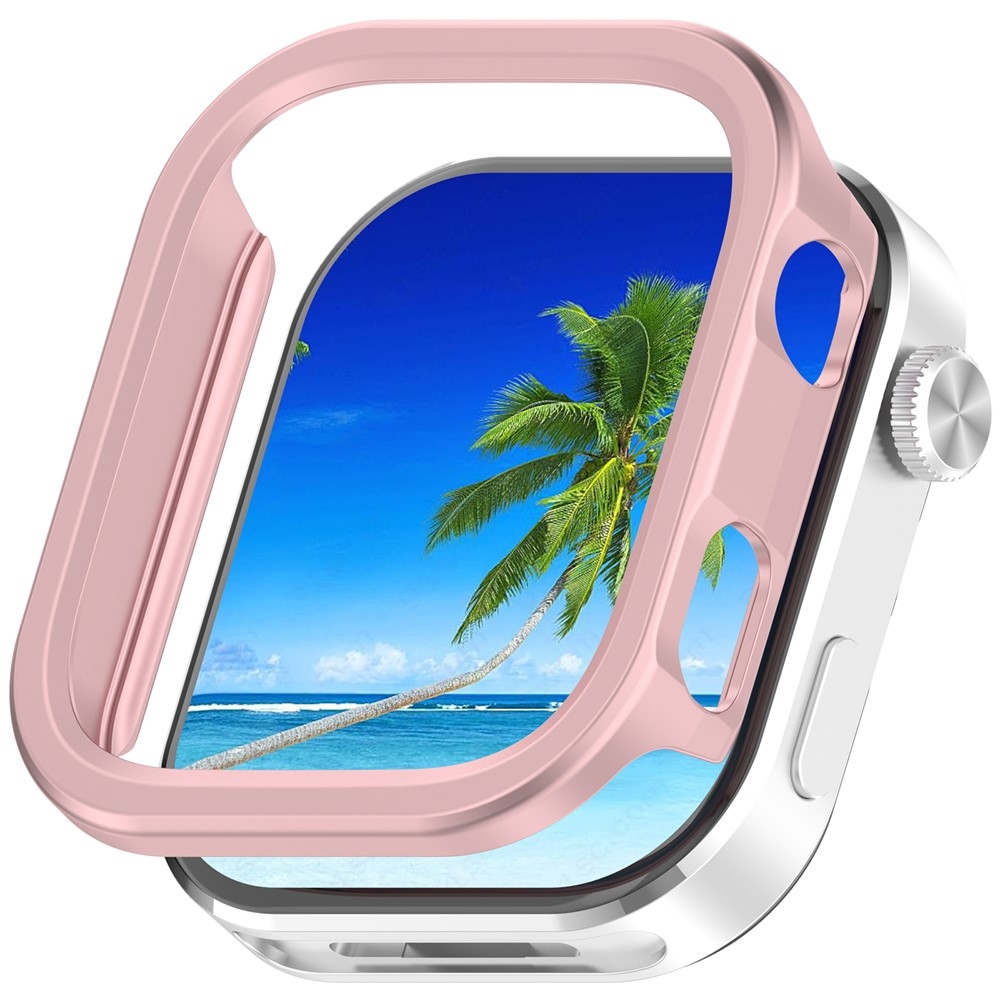 Half plastové nasazovací pouzdro na Xiaomi Redmi Watch 6 - růžové