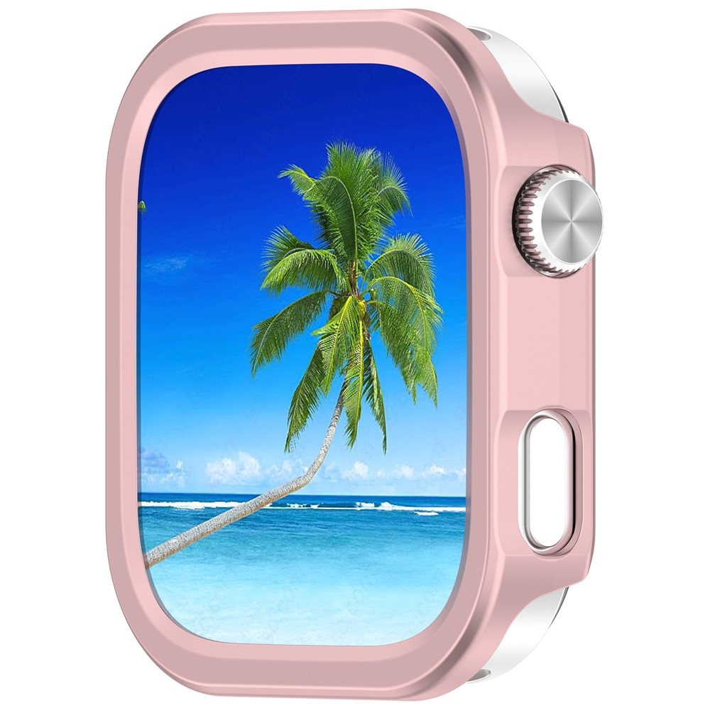 Half plastové nasazovací pouzdro na Xiaomi Redmi Watch 6 - růžové