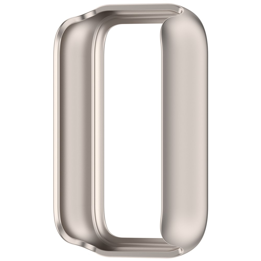 Half plastové nasazovací pouzdro na Xiaomi Smart Band 10 Pro - béžové