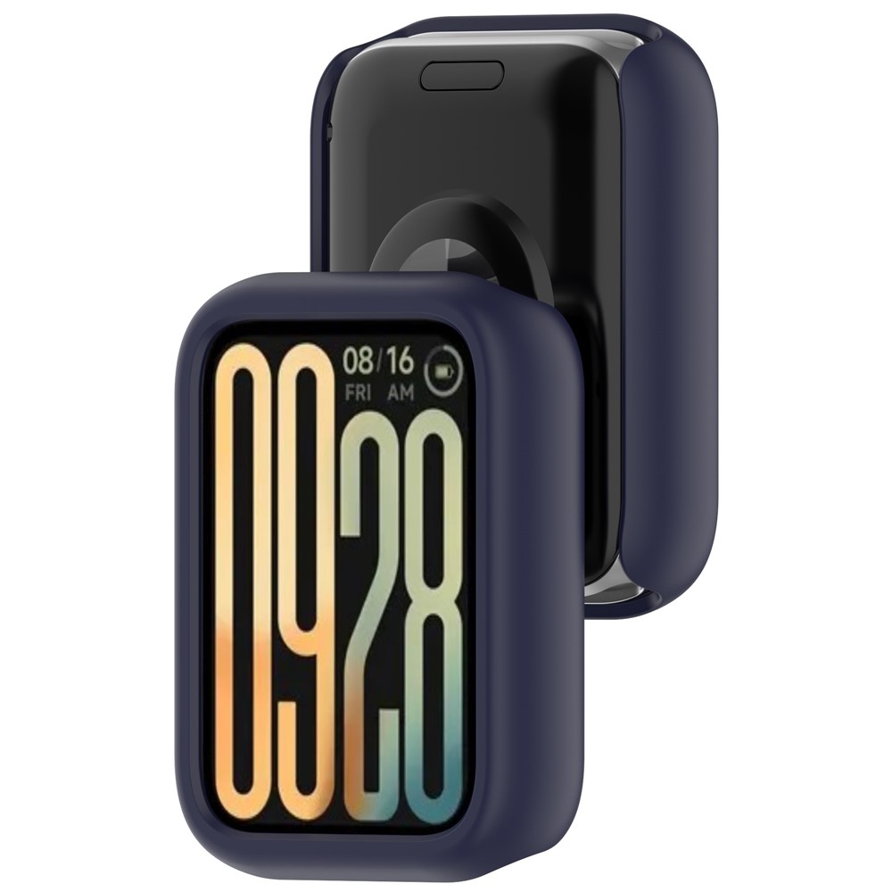 Half plastové nasazovací pouzdro na Xiaomi Smart Band 10 Pro - modré