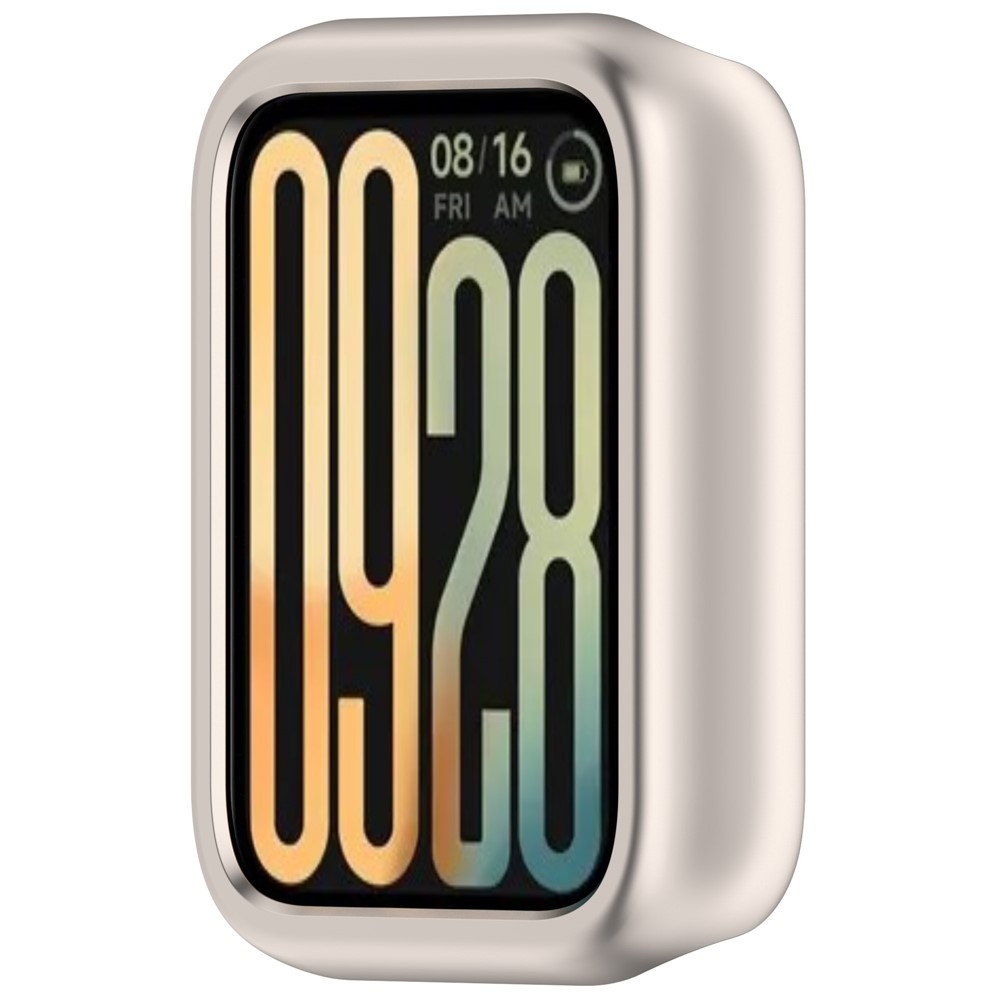 Half plastové nasazovací pouzdro na Xiaomi Smart Band 9 Pro - béžové