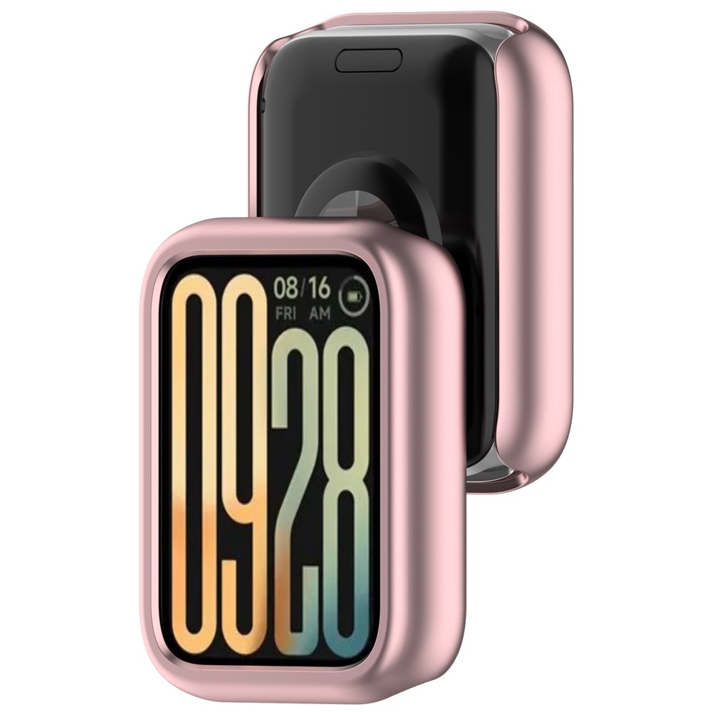 Half plastové nasazovací pouzdro na Xiaomi Smart Band 9 Pro - růžové