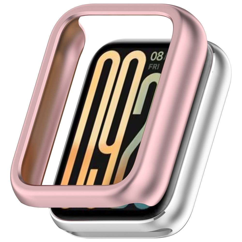 Half plastové nasazovací pouzdro na Xiaomi Smart Band 9 Pro - růžové